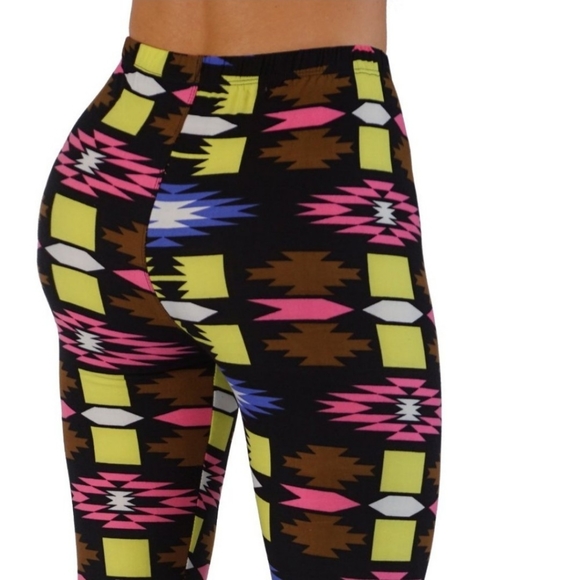 **SOLD**Printed Colorful Buttery Soft Leggings-NEW - Picture 2 of 2